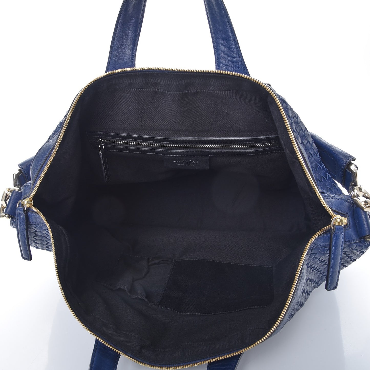 Lambskin Woven Medium Nightingale Navy