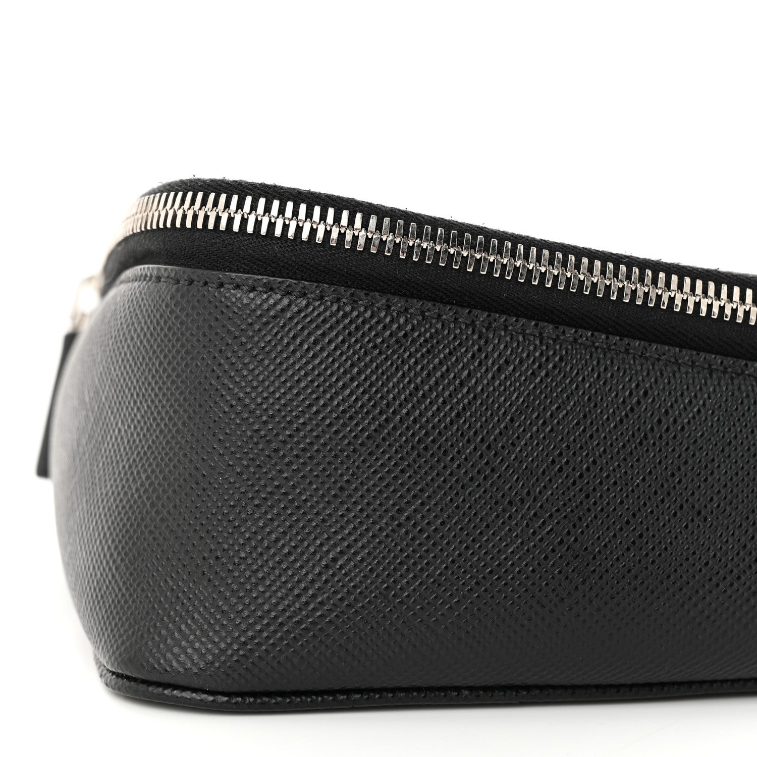 Prada Saffiano Triangle Belt Bag Black 11 of 11