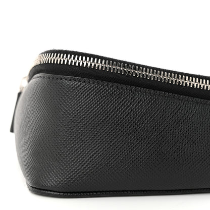 Prada Saffiano Triangle Belt Bag Black 11 of 11