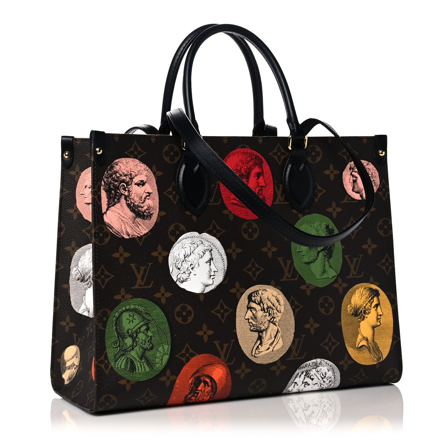 Louis Vuitton X FORNASETTI Monogram Cameo Onthego MM 3 of 8