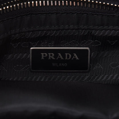 Prada Re-Nylon Nappa Triangle Quilted Padded Double Handled Zip Pocket Tote Black 6 of 8