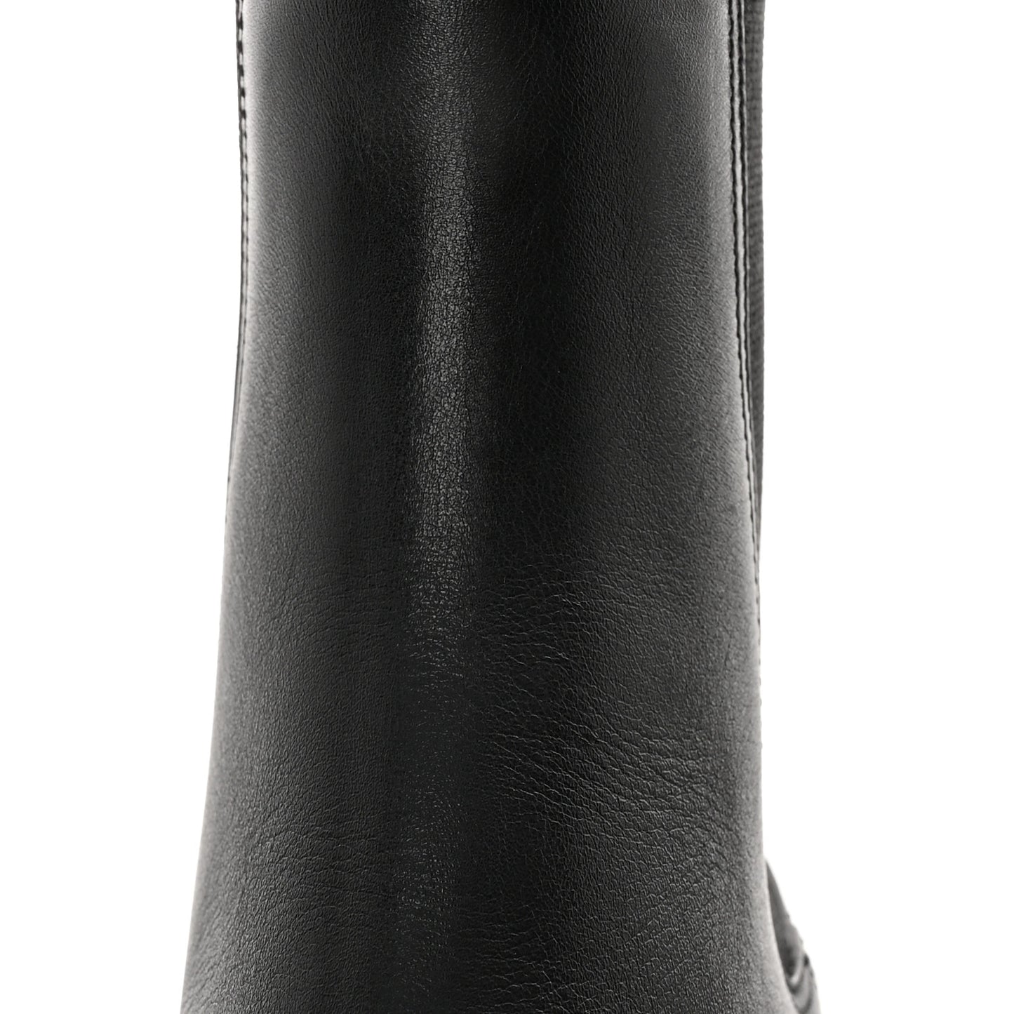 Flores Calfskin Horsebit Chain Ankle Boots 37 Black