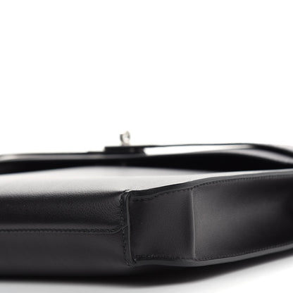Hermes Shiny Porosus Crocodile Evergrain Kelly Depeches Touch 36 Black 9 of 16