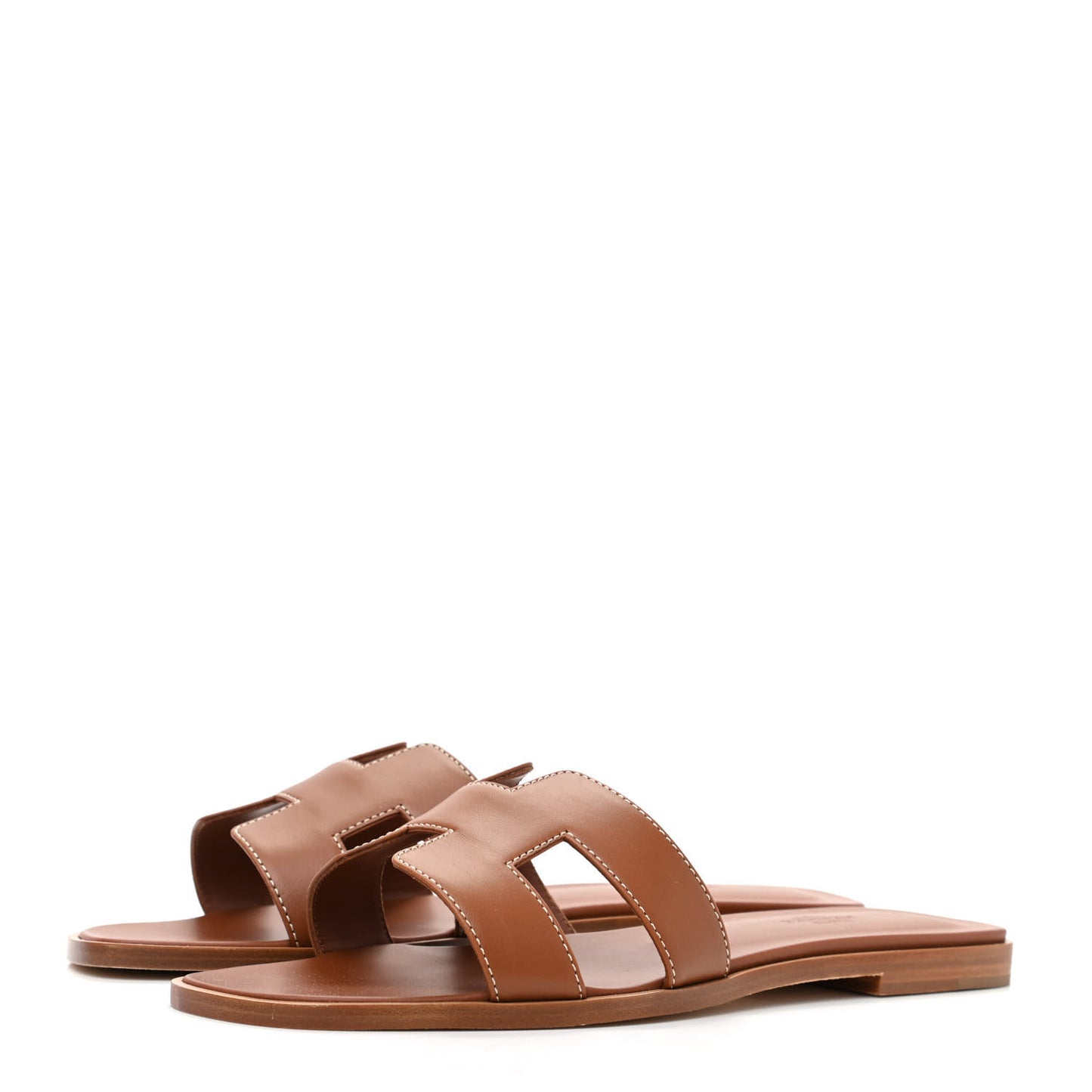 Box Calfskin Oran Sandals 39.5 Gold