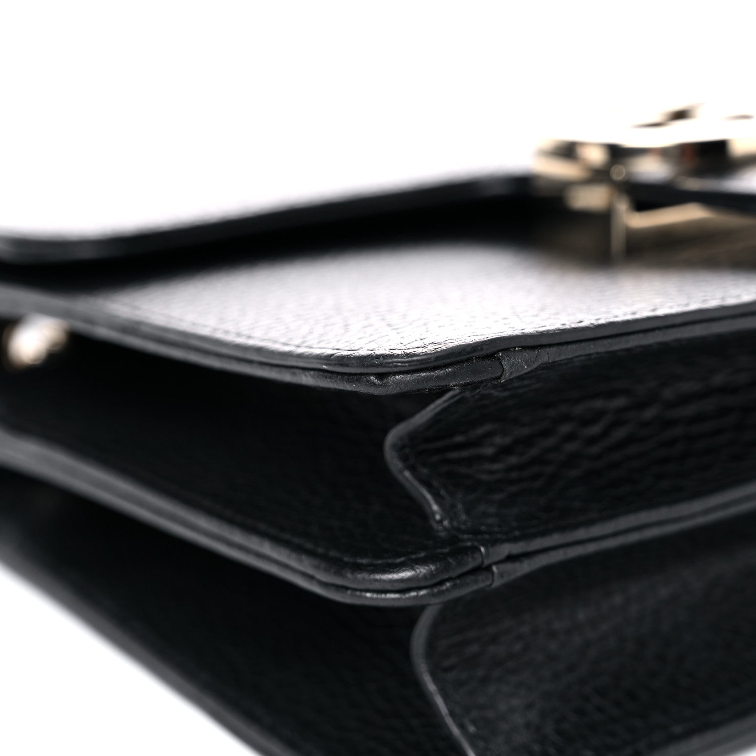 Gucci Dollar Calfskin Small Interlocking G Shoulder Bag Black 9 of 15