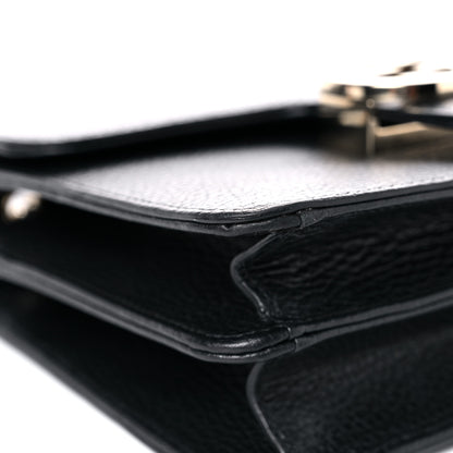 Gucci Dollar Calfskin Small Interlocking G Shoulder Bag Black 9 of 15