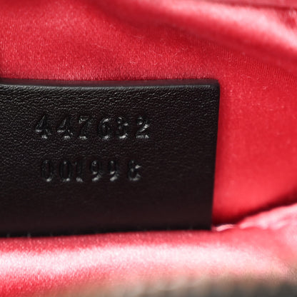 Gucci Velvet Matelasse Small GG Marmont Chain Shoulder Bag Black 7 of 11