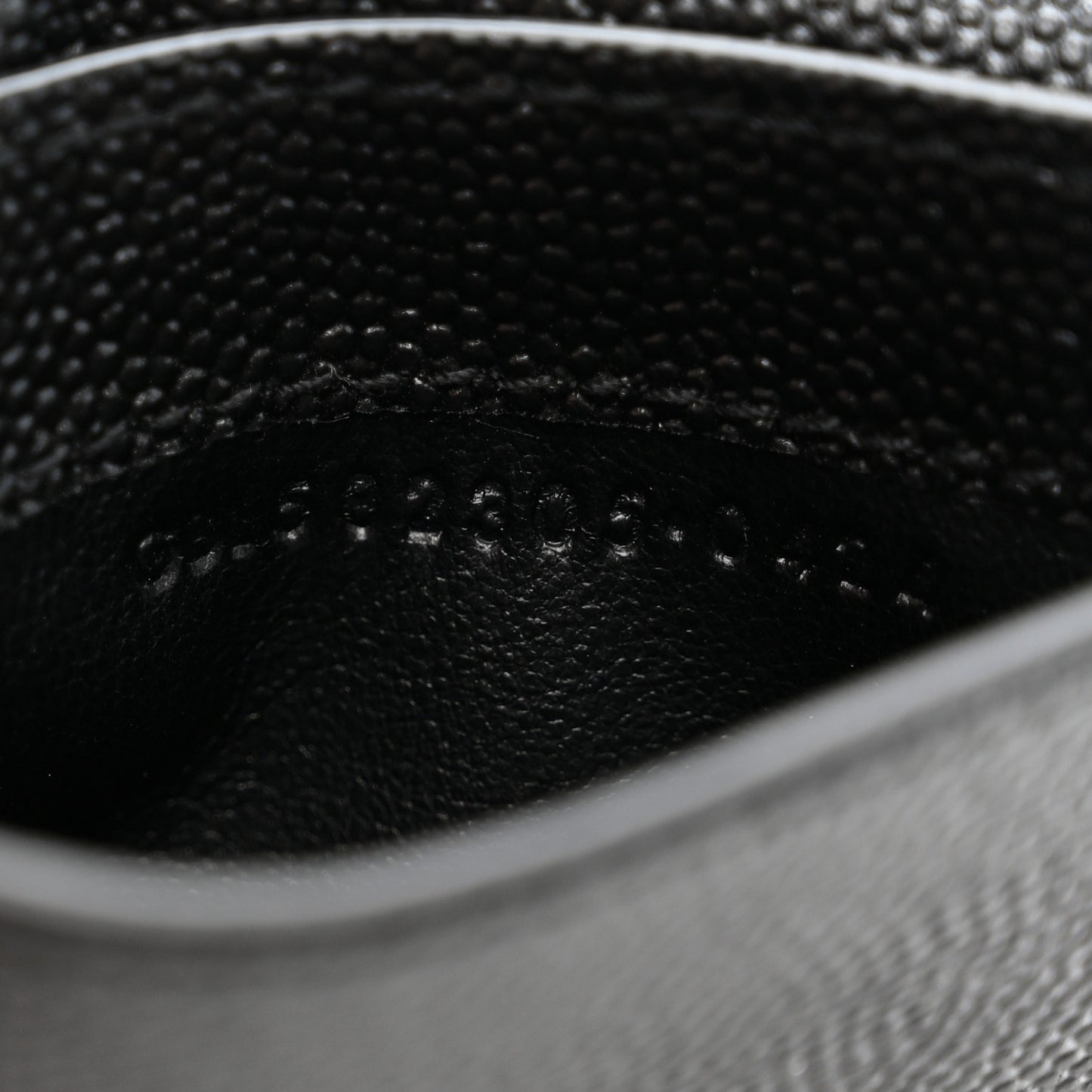 Grain De Poudre Uptown Monogram Card Case Black