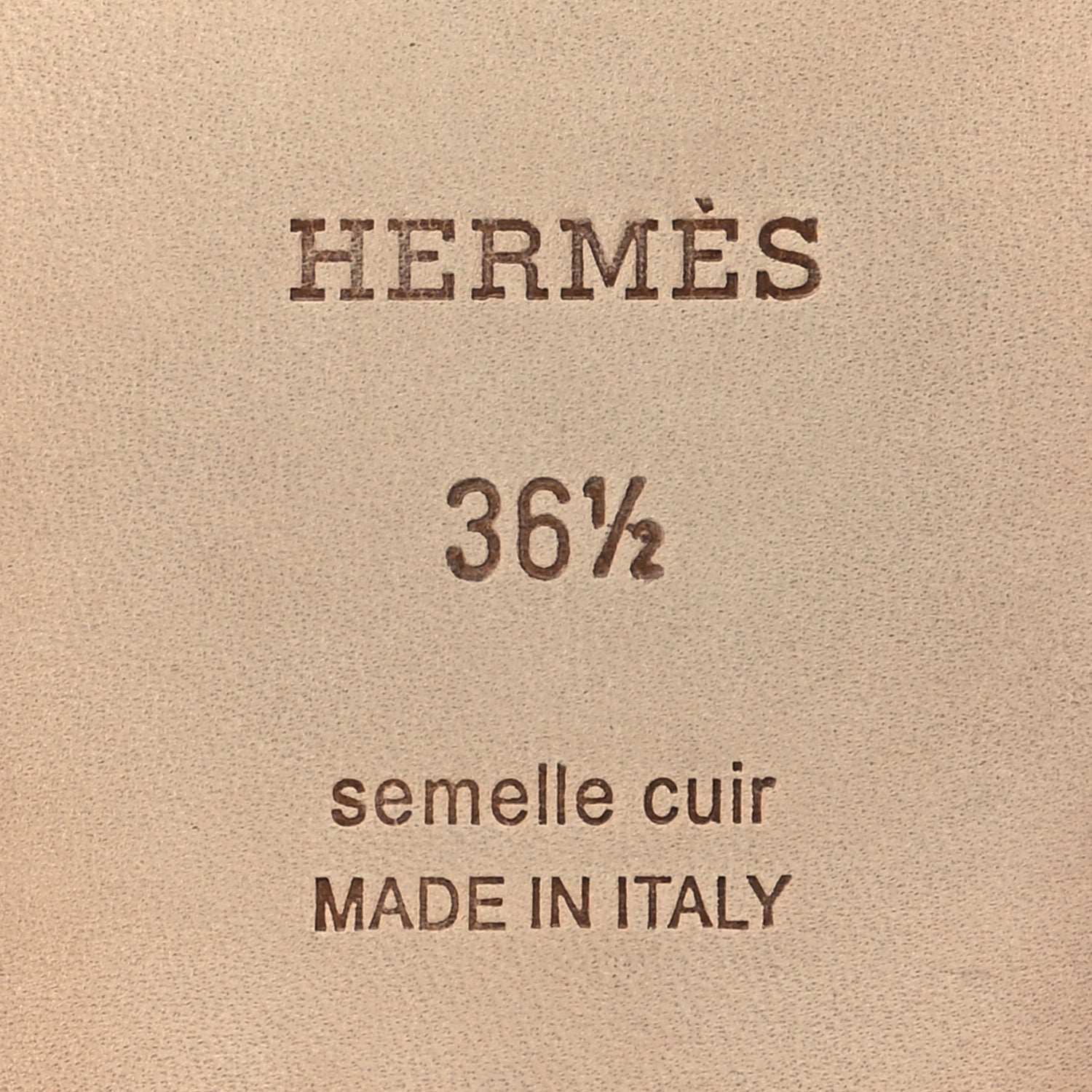 Hermes Box Calfskin Oran Sandals 36.5 Rose Pale 6 of 9