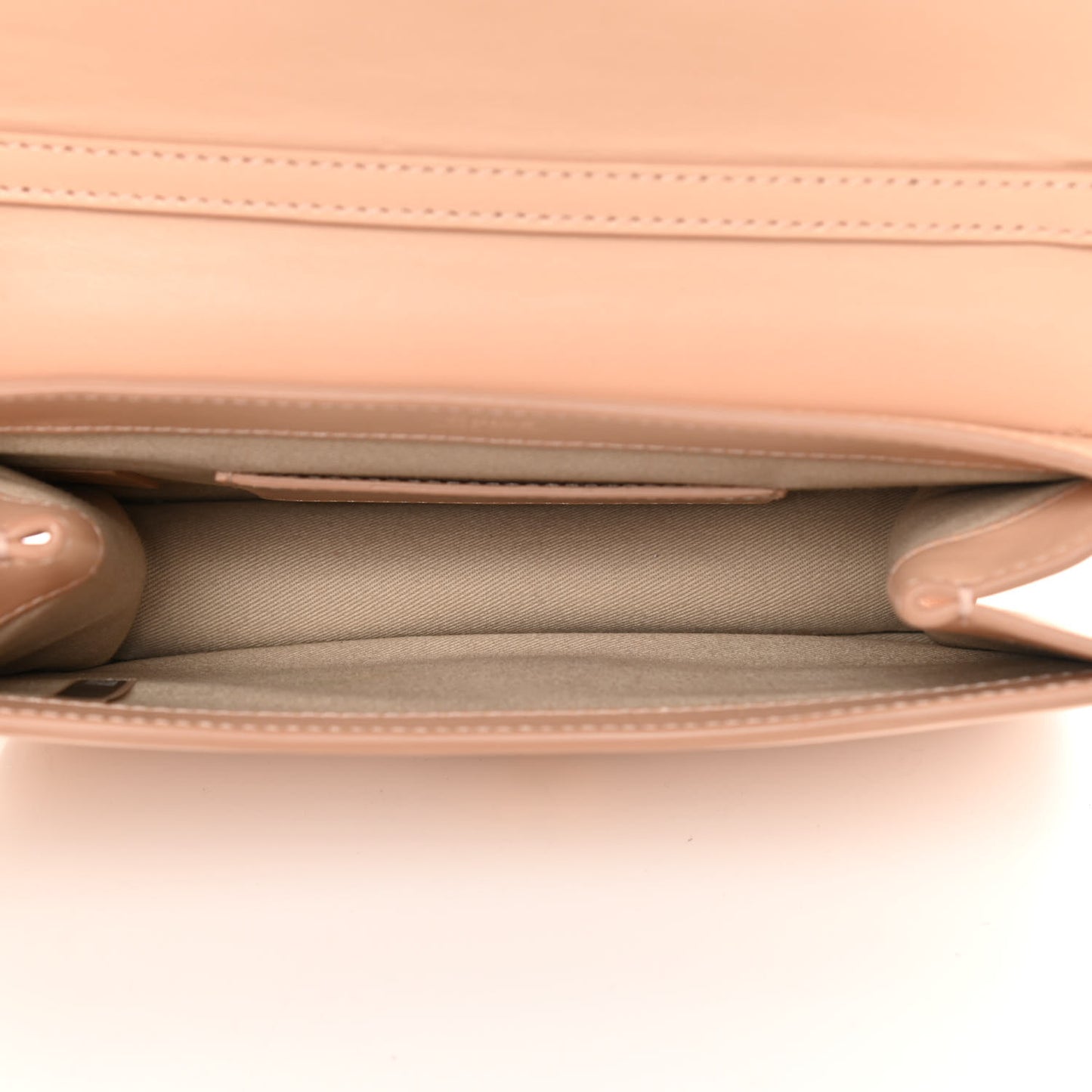Calfskin Suede C Clutch With Chain Blushy Pink
