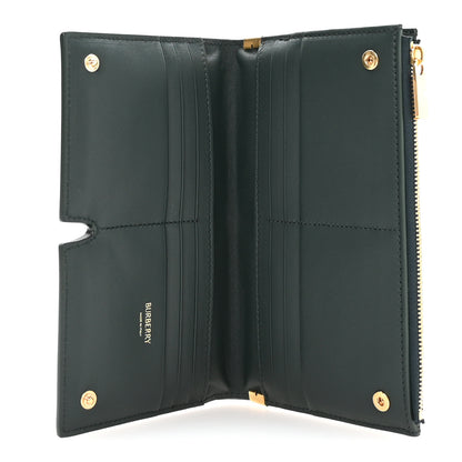 Burberry Calfskin B Cut Large Bi-Fold Puffy Wallet Vine 5 of 8