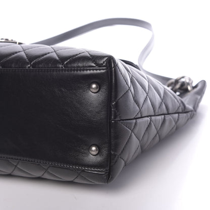 Chanel Aged Calfskin Quilted Mad About Quilting Hobo Black 9 of 9