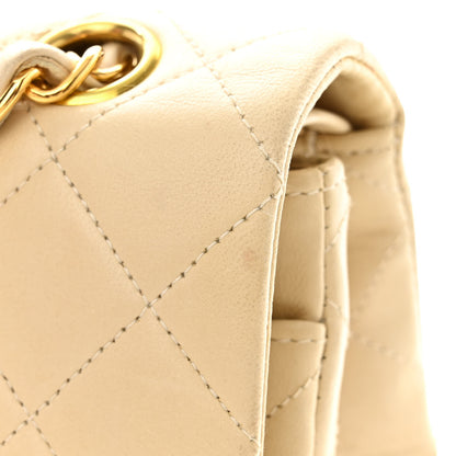 Chanel Lambskin Quilted Small Double Flap Beige 14 of 14