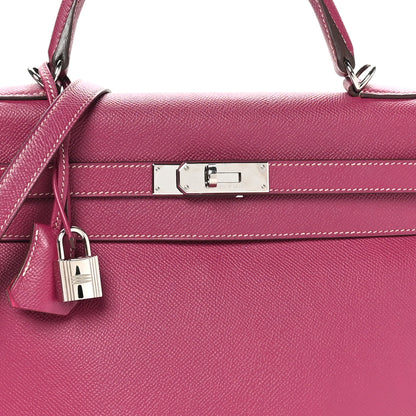 Hermes Epsom Candy Kelly Retourne 35 Tosca Rose Tyrien 8 of 10