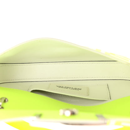 Fendi X MARC JACOBS Nappa Vitello King Logo Print Phone Baguette Yellow Fluo 5 of 14