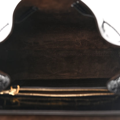 Mansur Gavriel Calfskin Crocodile Embossed Lady Bag Brown 5 of 13