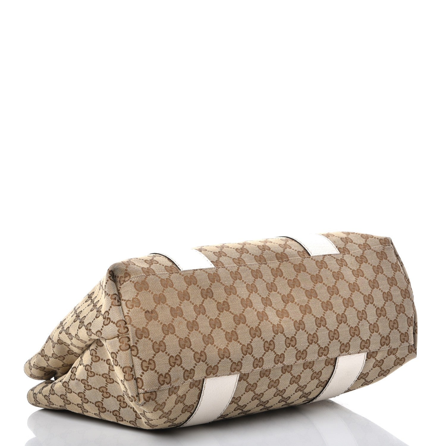 Gucci Monogram Medium Bamboo Bar Tote Off White 4 of 9
