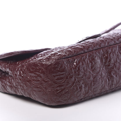 Chanel Vinyl Rock In Moscow Single Flap Dark Red 9 of 10