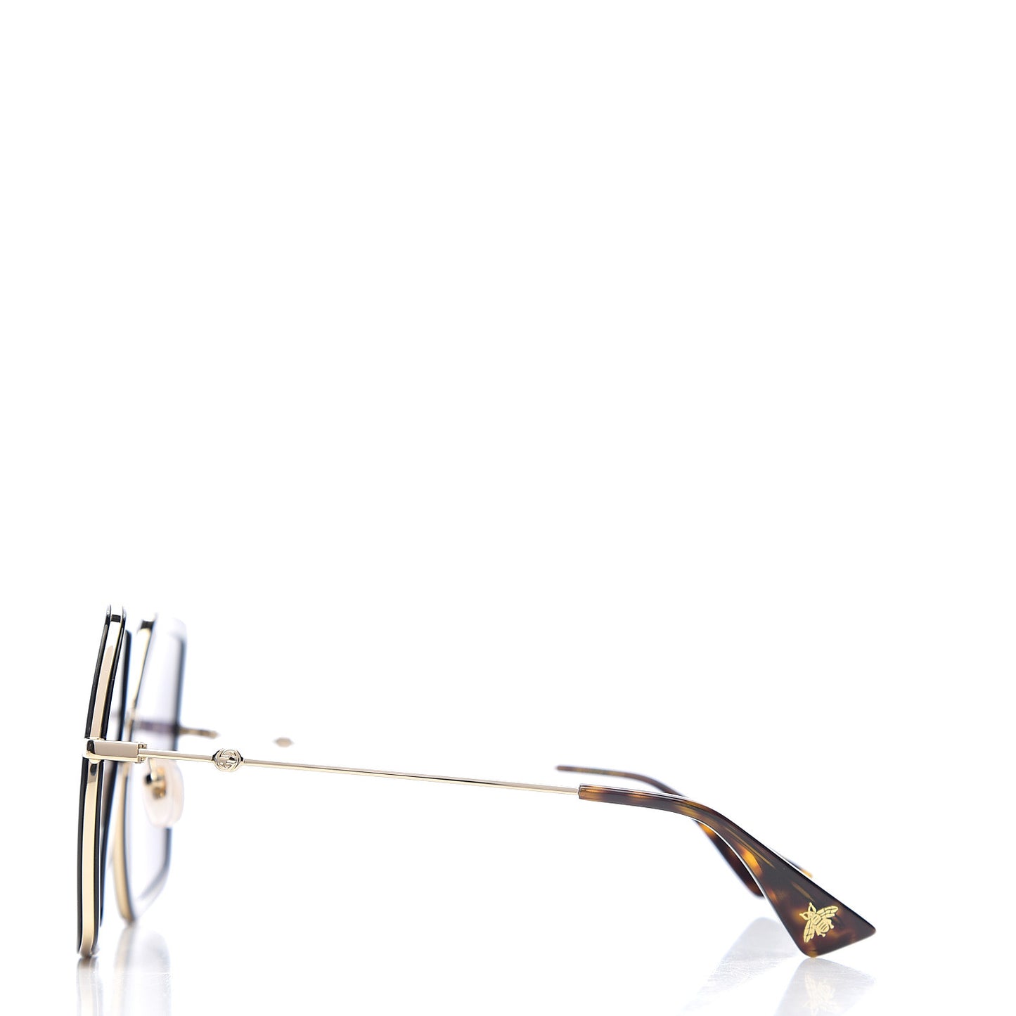 Acetate Oversize Square Frame GG0106S Sunglasses Black