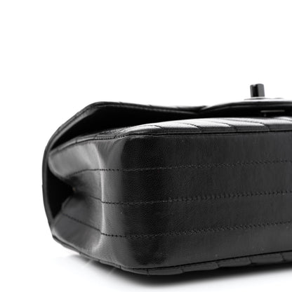 Chanel Lambskin Chevron Quilted Mini Rectangular Flap So Black 8 of 10