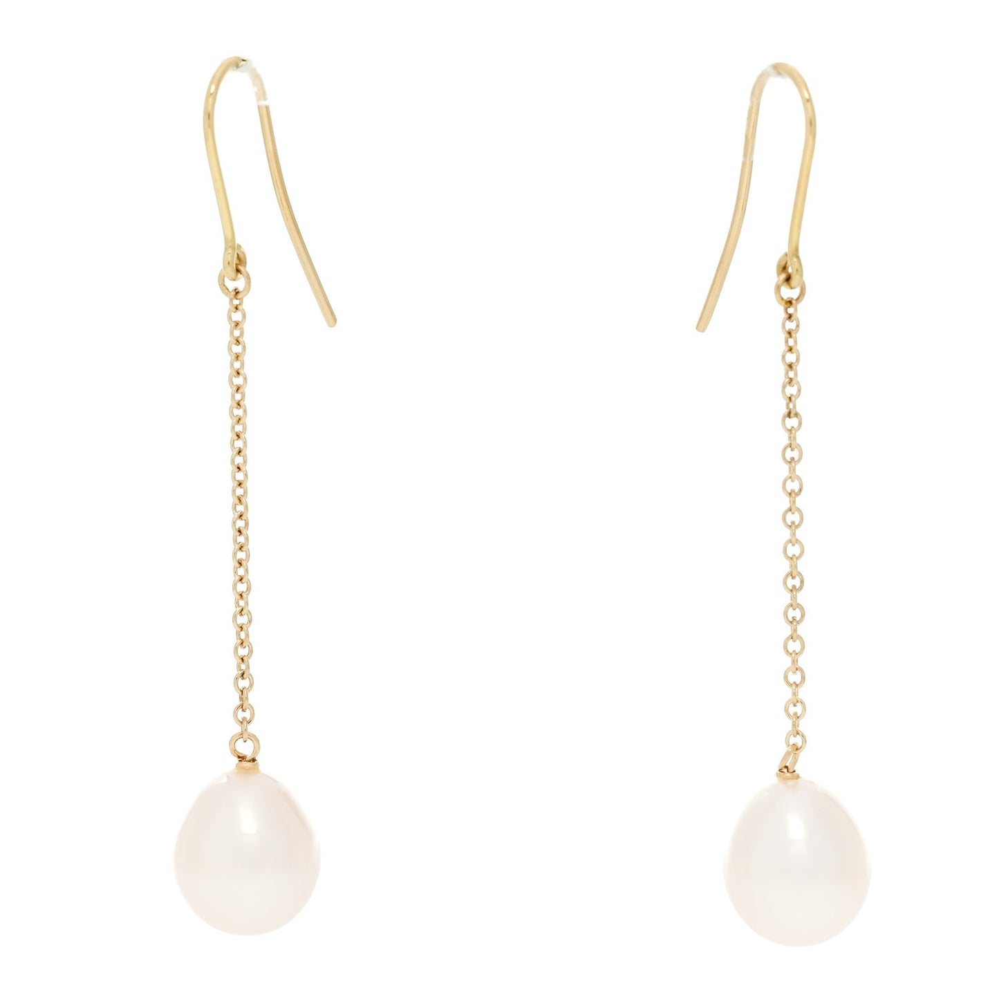 18K Yellow Gold Cultured Pearl Elsa Peretti Pearls By The Yard Drop Earrings