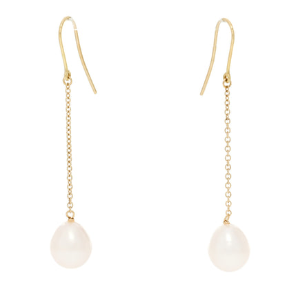 Tiffany 18K Yellow Gold Cultured Pearl Elsa Peretti Pearls By The Yard Drop Earrings 1 of 5