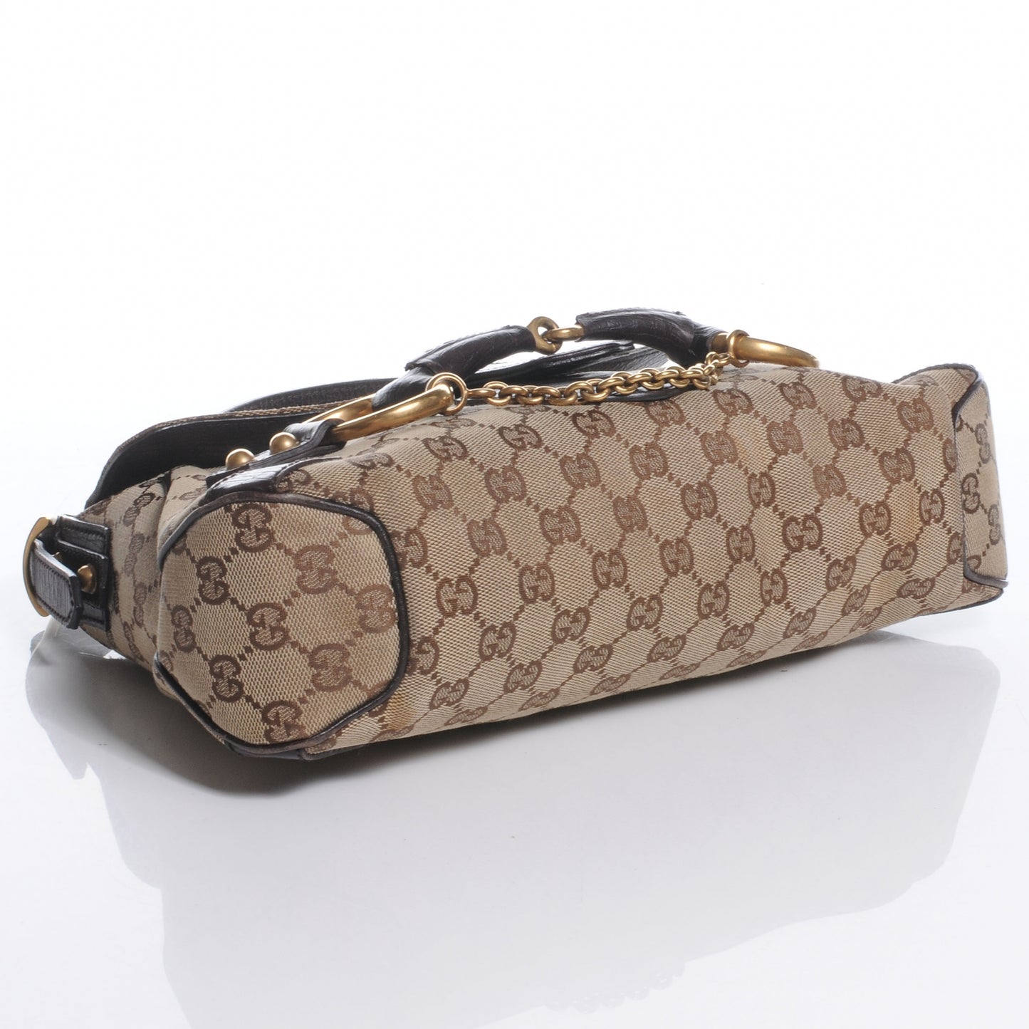Monogram Horsebit Chain Flap Brown