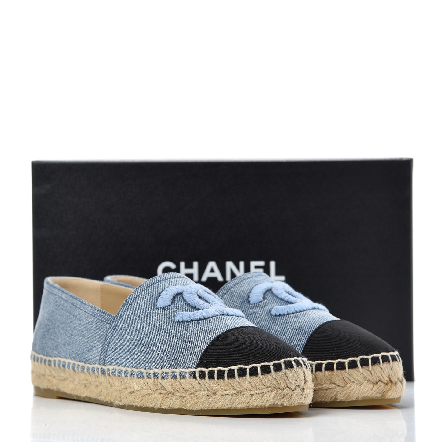 Denim CC Espadrilles 39 Blue Black