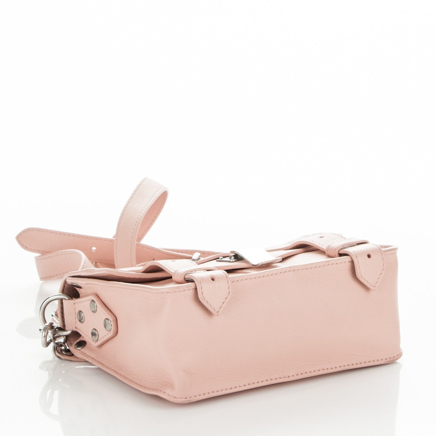 Lambskin PS1 Mini Pouch Messenger Bag Light Pink
