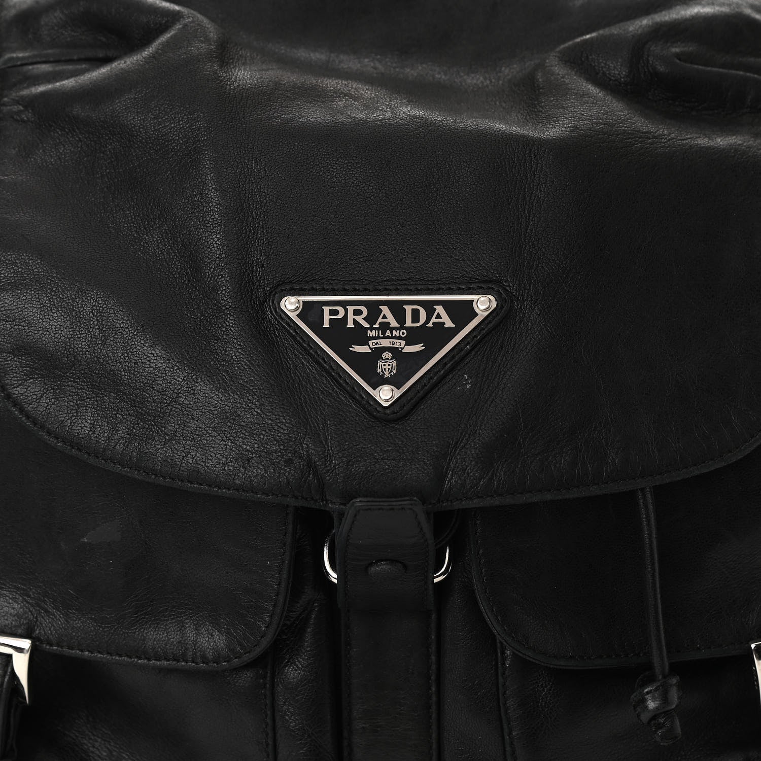 Prada Calfskin Backpack Black 13 of 15