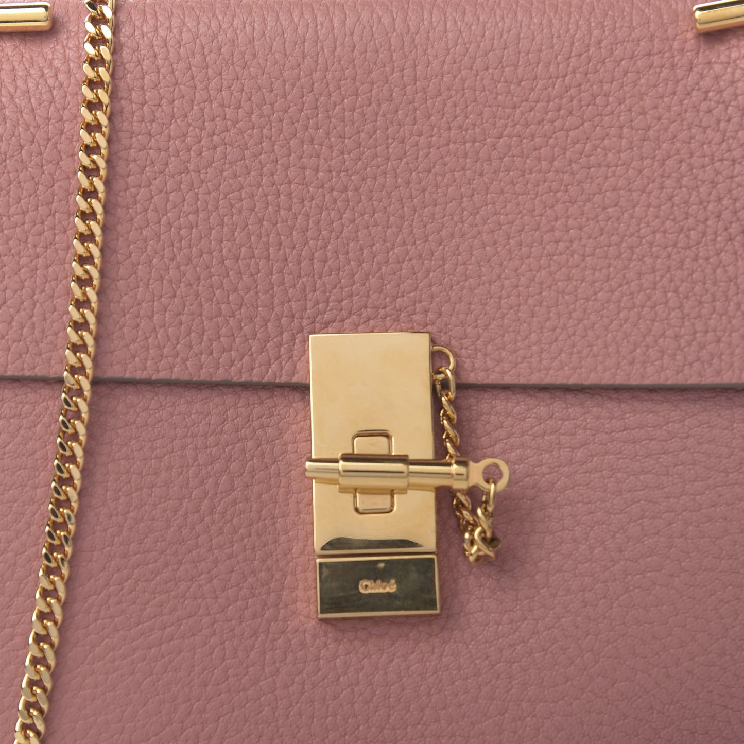 Grained Lambskin Drew Shoulder Bag Misty Rose