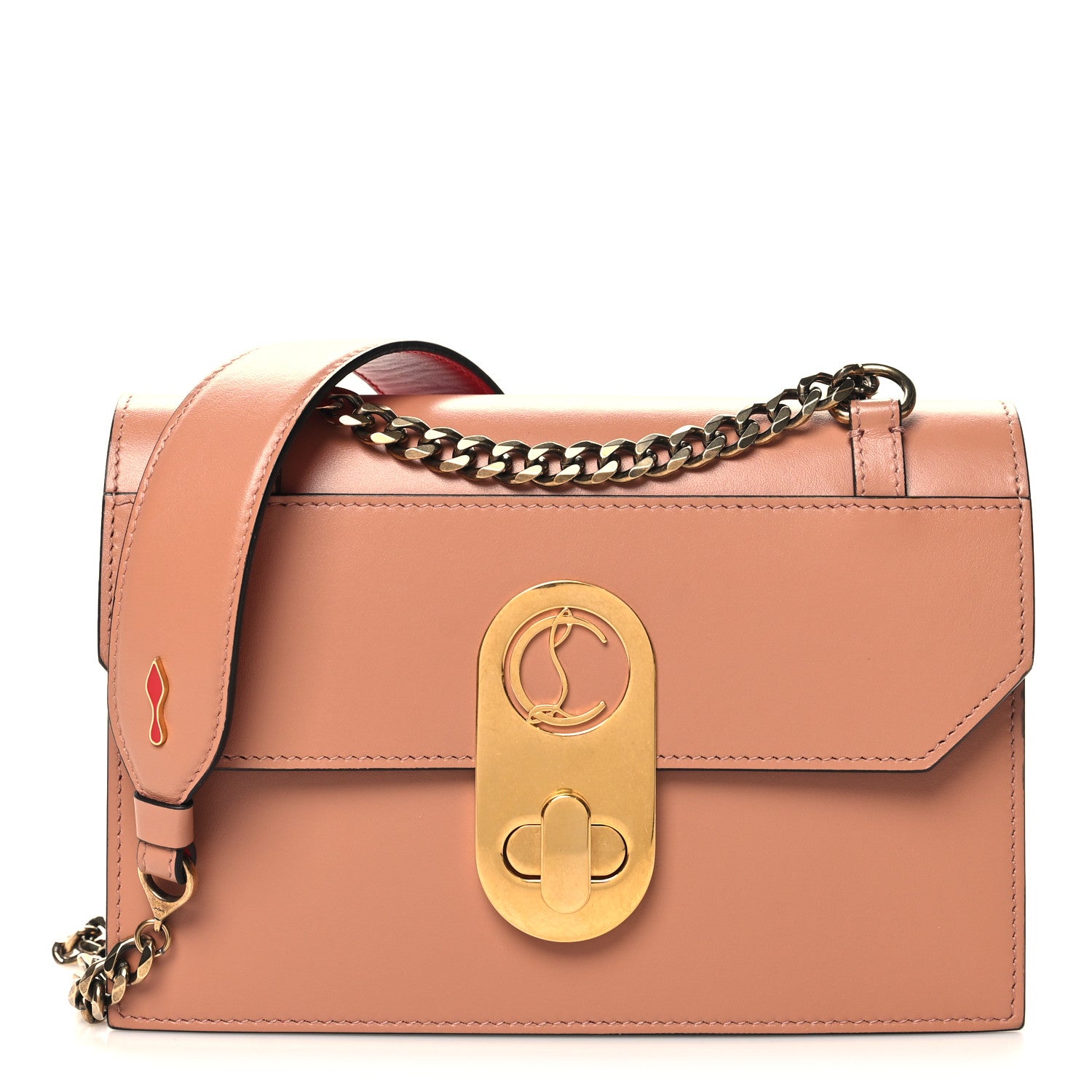 Christian Louboutin Calfskin Small Elisa Shoulder Bag Courtisane 1 of 11