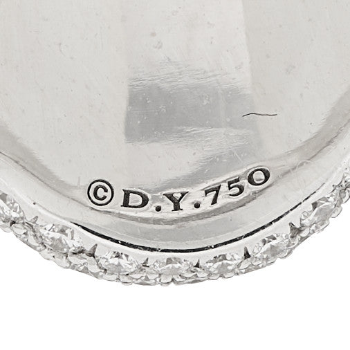 David Yurman 18K White Gold Diamond Pave Pinky Ring 46 3.75 5 of 6