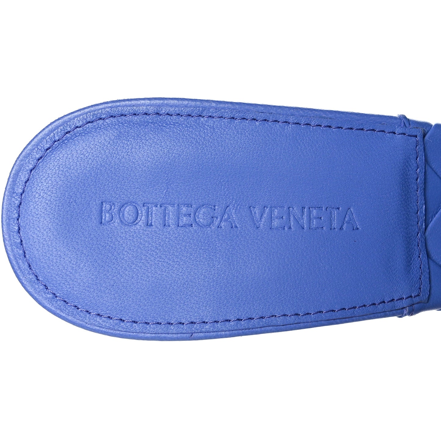Nappa Maxi Intrecciato Lido Mule Sandals 40 Indigo