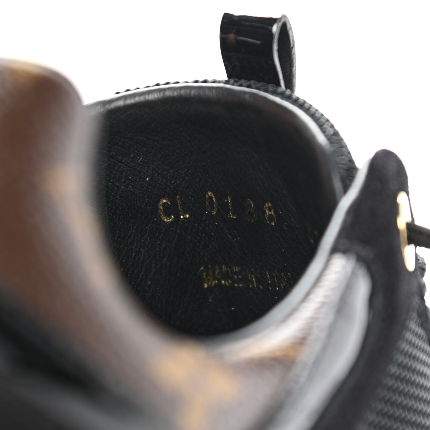 Suede Monogram Run Away Sneakers 37 Black