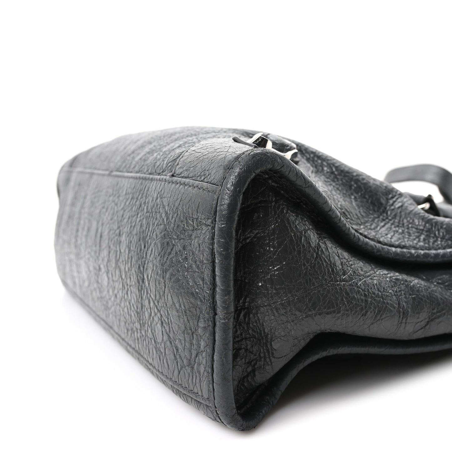 Agneau Classic Silver Hardware S City Gris Fossile