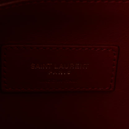 Saint Laurent Smooth Calfskin Small Le 5 A 7 Soft Hobo Red Danger 6 of 9