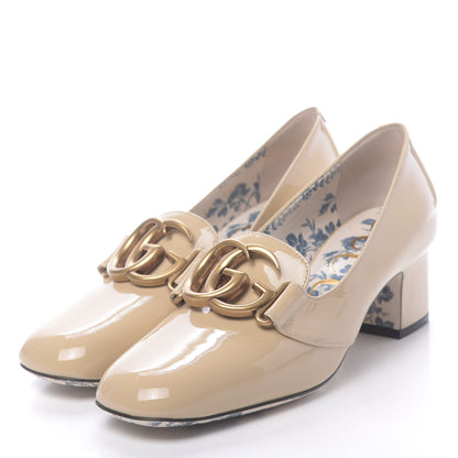 Gucci Vernice GG Victoire 55mm Loafer Pumps 36.5 Sand Storm 3 of 10