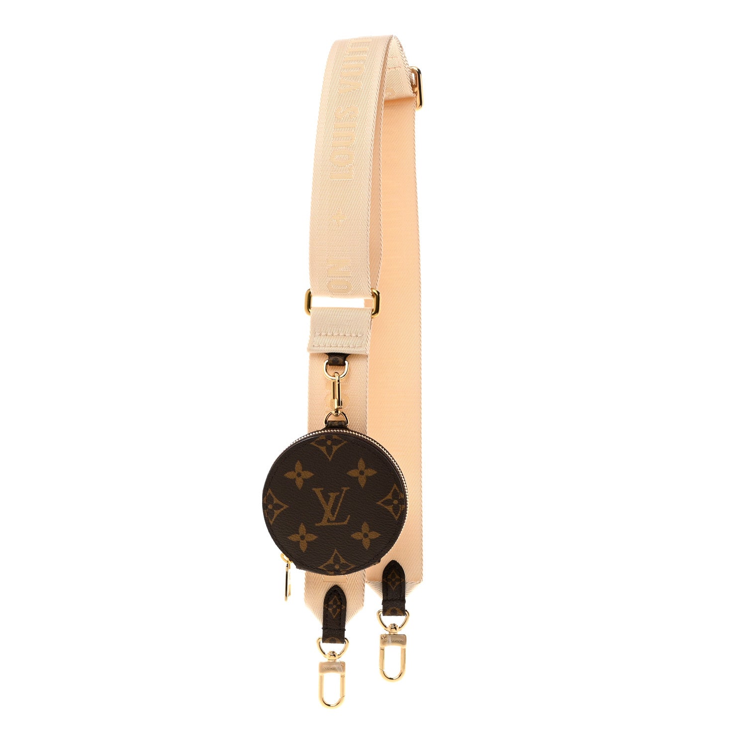 Louis Vuitton Nylon Monogram Strap with Coin Purse Cream 1 of 6