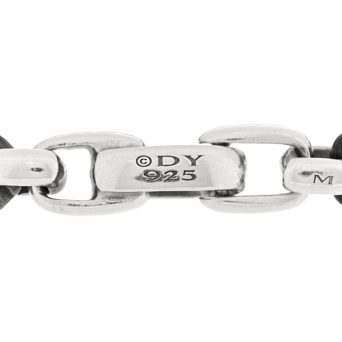 Sterling Silver Stainless Steel 7.3mm Box Chain Bracelet