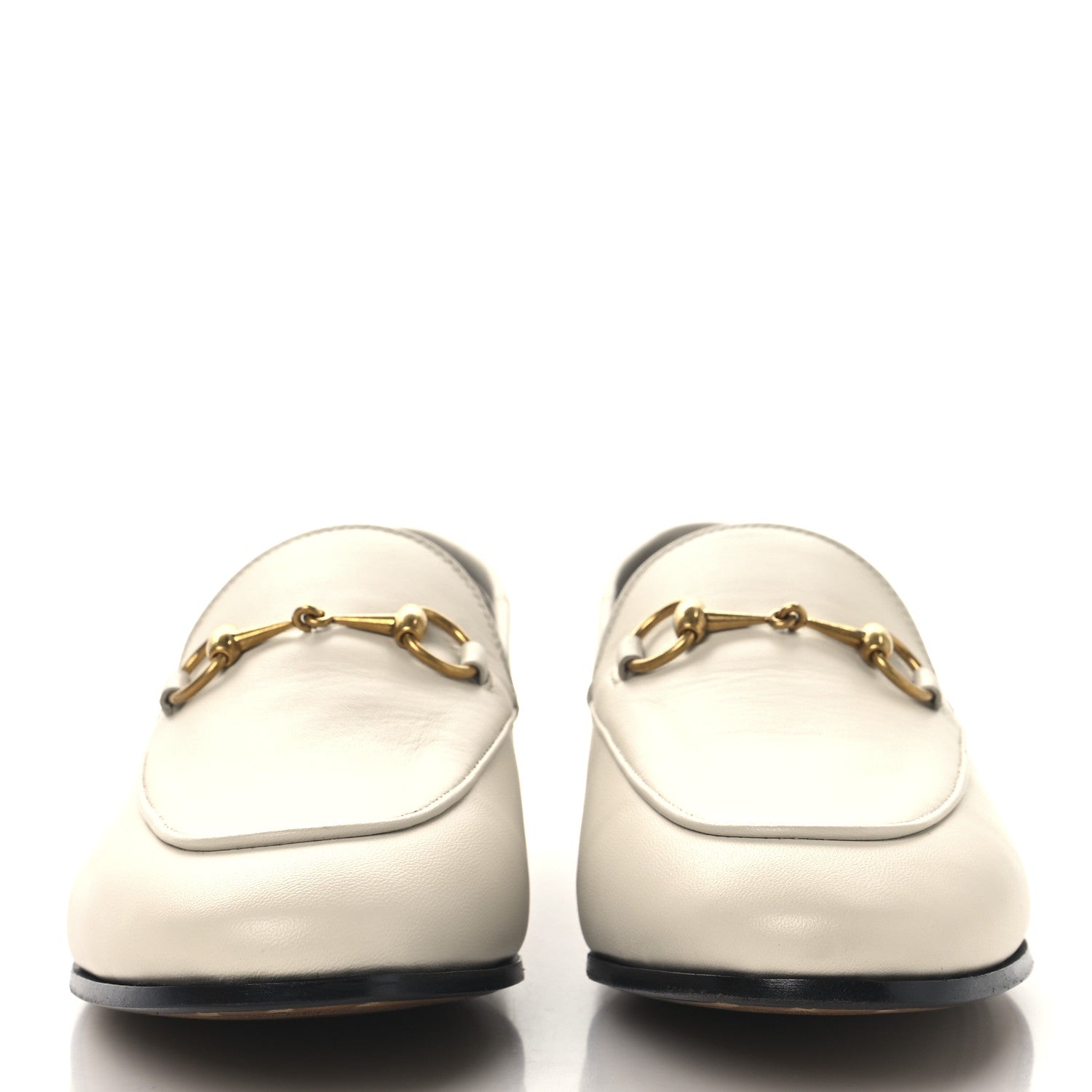 Gucci Malaga Kid Crystal Horsebit Womens Jordaan Loafers 39 Mystic White 3 of 11