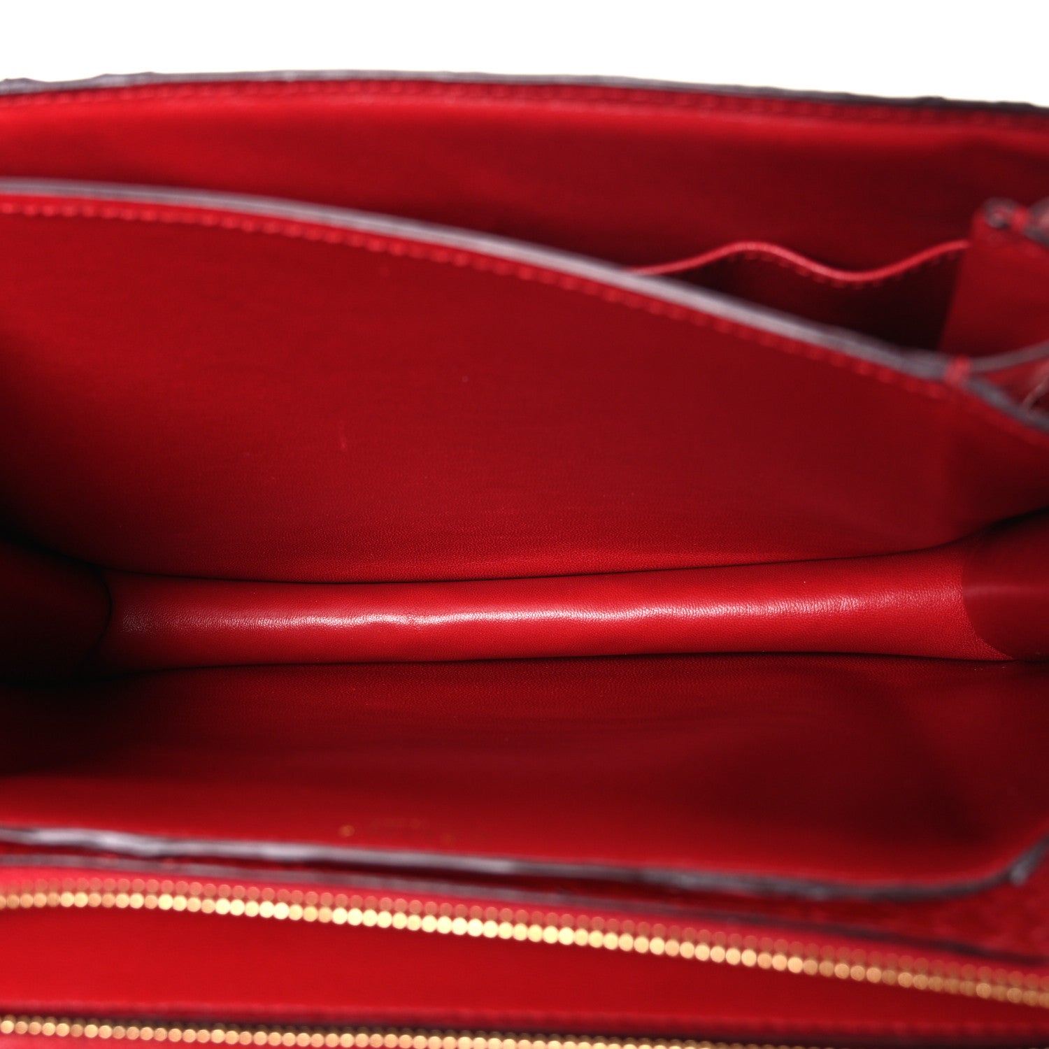 Celine Snakeskin Medium Classic Box Flap Red 5 of 10