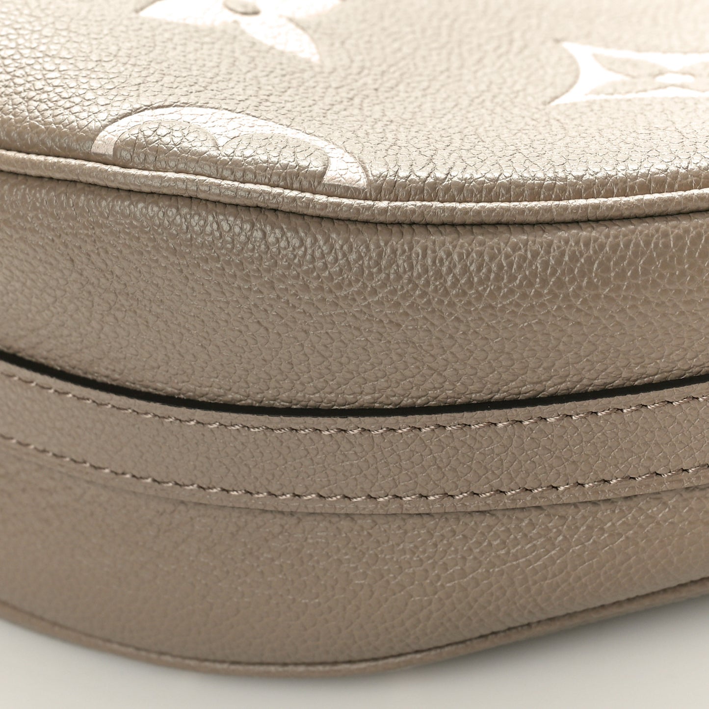 Empreinte Monogram Giant Loop Hobo Dove Gray Cream