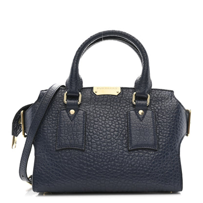 Burberry Signature Grain Small Clifton Bag Navy Blue 1 of 14
