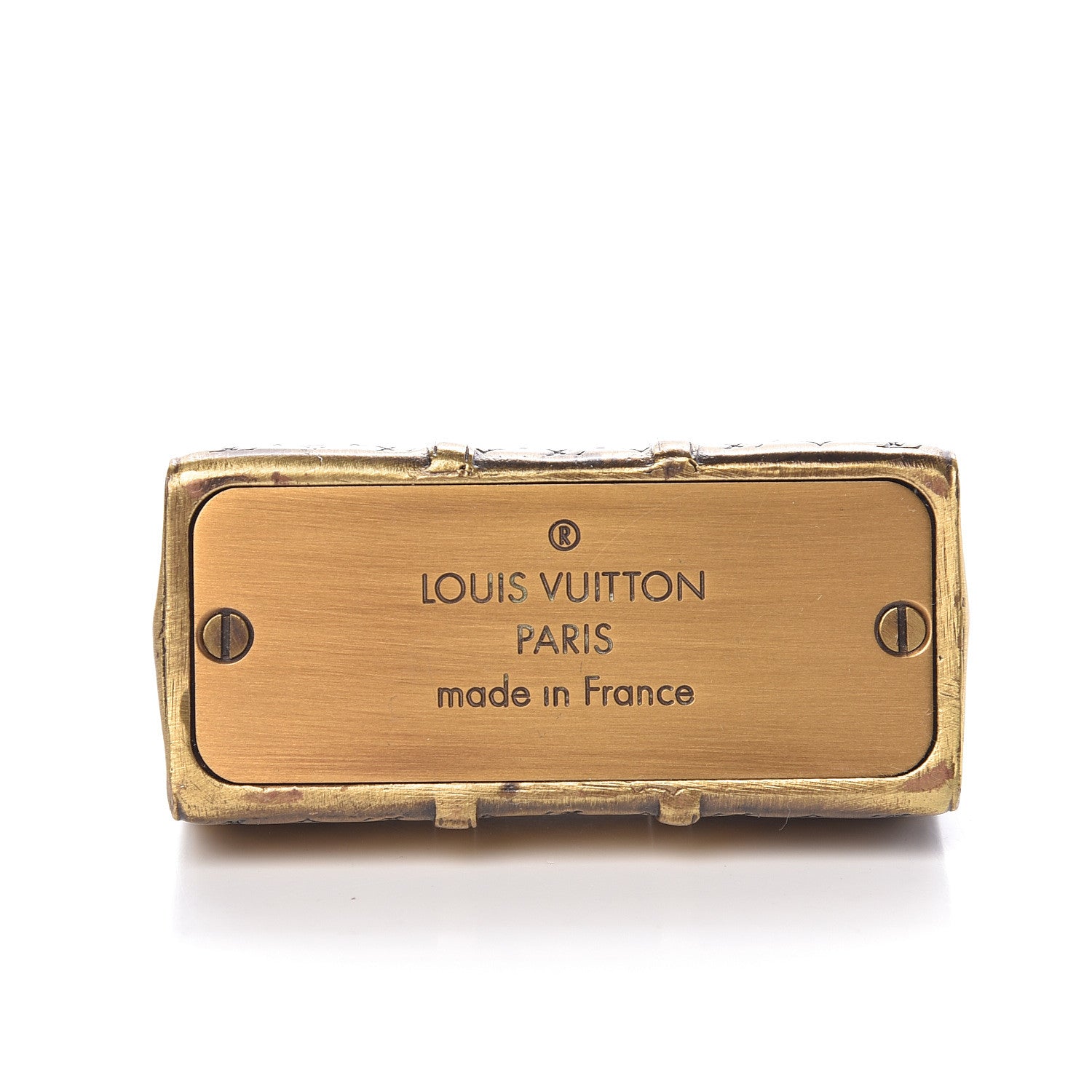 Louis Vuitton Antique Brass Keepall Paperweight 3 of 5