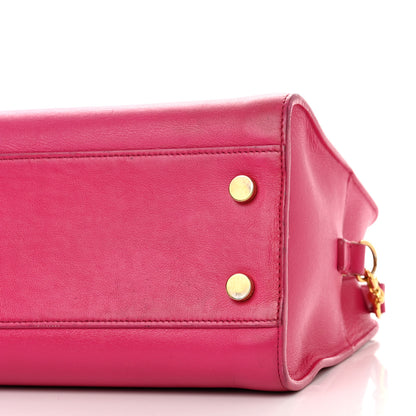 Saint Laurent Calfskin Monogram Baby Cabas Fuchsia 9 of 15