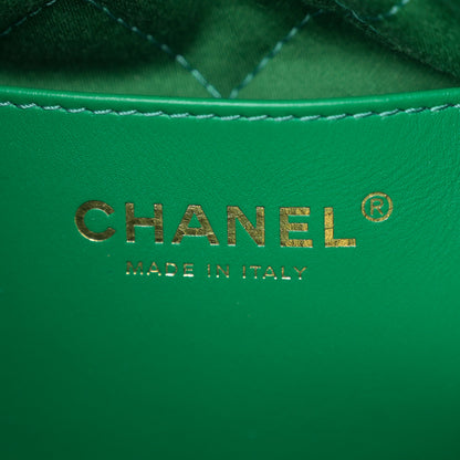 Chanel Shiny Caviar Quilted Mini Chanel 22 Green 6 of 10