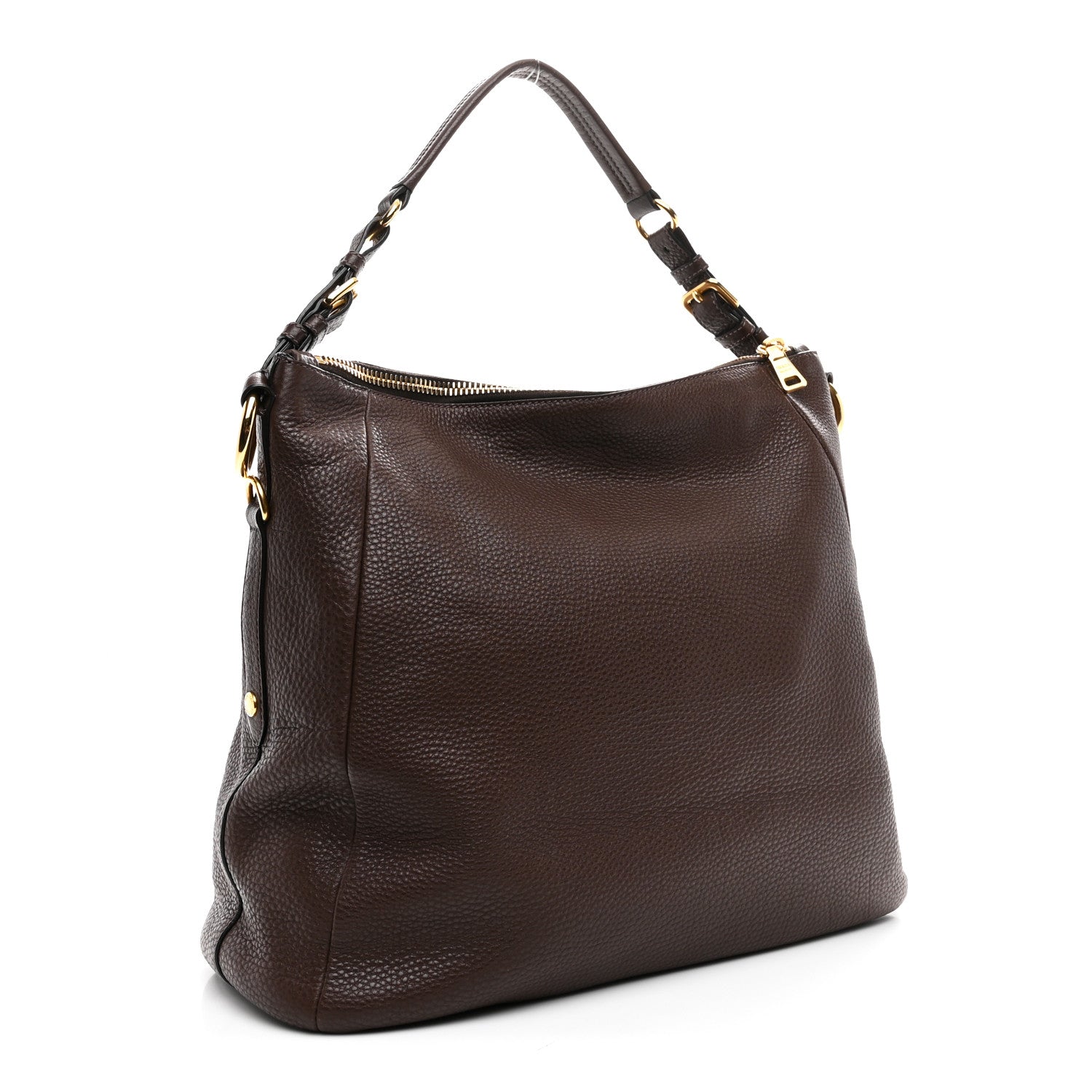 Prada Vitello Daino Shoulder Bag Caffe 3 of 12