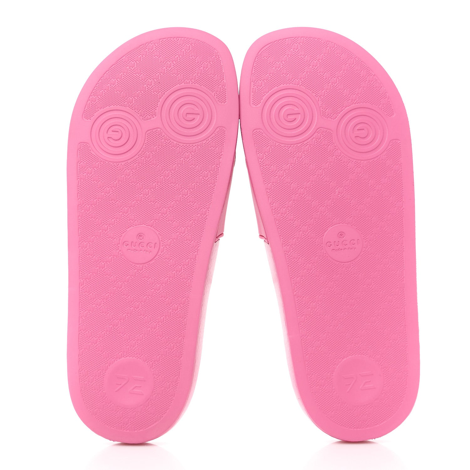 Gucci Rubber Womens Logo Slide Sandals 36 Fuchsia 5 of 8