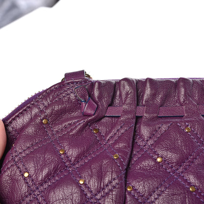 Marc Jacobs Calfskin Quilted Stardust Shoulder Bag Purple 16 of 18